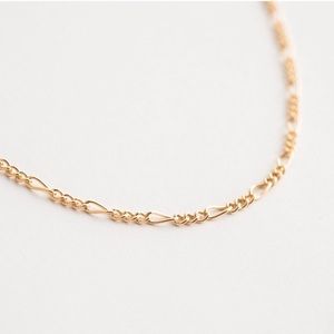 Dainty Figaro Chain Necklace - 14k Gold Filled